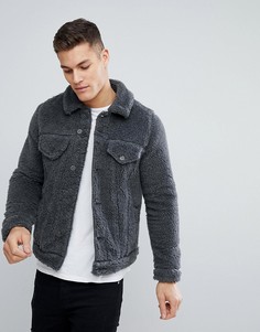 Серая меланжевая куртка в стиле вестерн ASOS - Серый