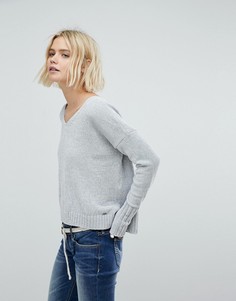 Вязаный джемпер Hollister - Зеленый