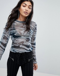 Сетчатый топ The Ragged Priest - Синий