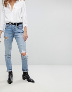 Рваные джинсы скинни с завышенной талией Levis 501 - Синий Levis®