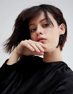 Каскадные серьги с бисером ограниченной серии - Черный Asos