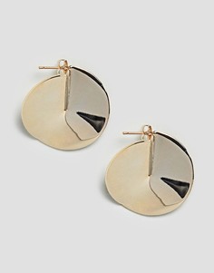 Серьги ограниченной серии в виде дисков - Золотой Asos