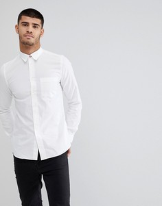 Белая облегающая рубашка с карманом PS Paul Smith - Белый