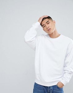 Белый свитшот оверсайз ASOS - Белый
