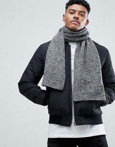 Черный шарф с логотипом Lyle &amp; Scott - Черный