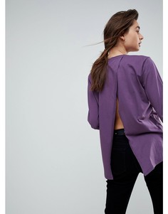 Топ с длинными рукавами ASOS - Фиолетовый