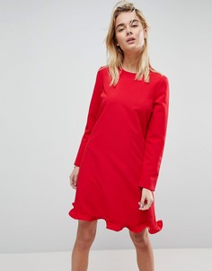 Платье с рюшами Y.A.S Tango - Красный