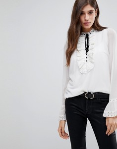 Блузка в викторианском стиле с завязкой Vero Moda - Белый