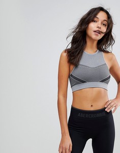 Бралетт с высоким воротом Abercrombie &amp; Fitch - Серый