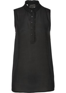 Блузка без рукавов (черный) Bonprix