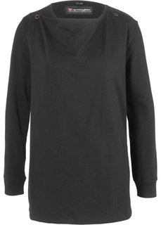 Куртка из трикотажа для будущих и кормящих мам (черный) Bonprix