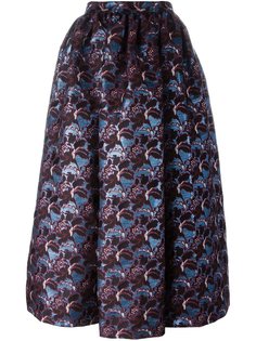 пышная юбка с цветочным узором MSGM