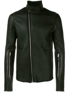 байкерская куртка с высоким воротом Rick Owens