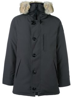 пальто-пуховик с меховой оторочкой Canada Goose