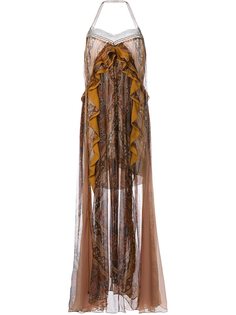 платье с оборками Chloé