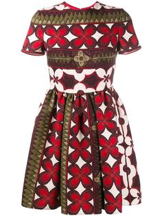 платье с цветочным узором Valentino