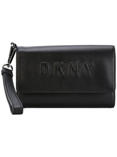 кошелек с тисненым логотипом  DKNY