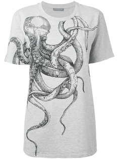 футболка с принтом осьминога Alexander McQueen