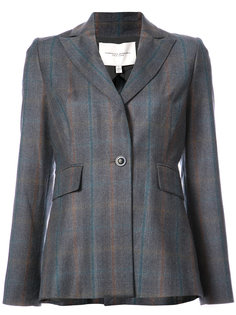 plaid single button blazer Carolina Herrera