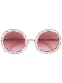 солнцезащитные очки с отделкой стразами Dolce &amp; Gabbana Eyewear