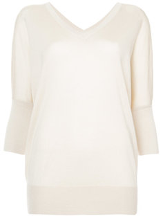 Batwing Sweater with Printed Back Derek Lam