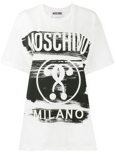 футболка с принтом вопросительного знака  Moschino