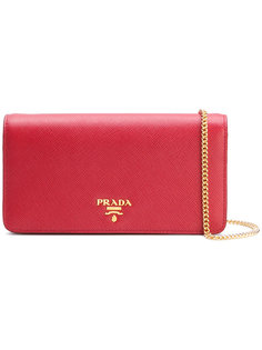 кошелек Saffiano на цепочке Prada