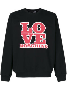 толстовка с логотипом Love Moschino