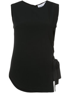 Sleeveless Asymmetric Top With Lacing Derek Lam 10 Crosby