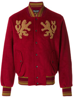 куртка-бомбер  с заплатками в виде дракона Dolce &amp; Gabbana