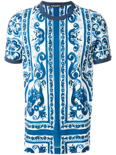 футболка с рисунком Damask Dolce &amp; Gabbana