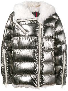 дутая куртка с искусственным мехом  Moncler