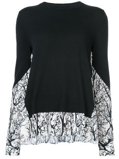 pleated Branches sweater Yigal Azrouel