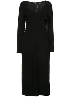 Crepe Midi Dress Yigal Azrouel