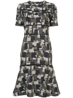 Patchwork Jacquard Dress Yigal Azrouel