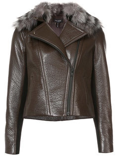 faux fur-trim jacket Yigal Azrouel