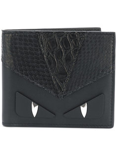 бумажник с эффектом крокодиловой кожи Fendi