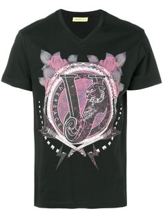 футболка с принтом-логотипом Versace Jeans
