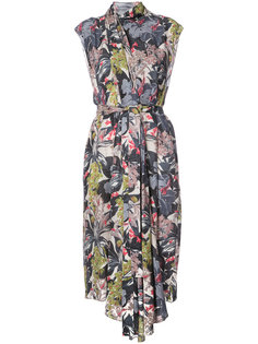 floral asymmetric dress Tome