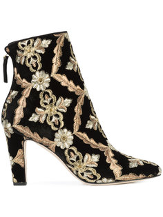 ботильоны Isola с вышивкой Manolo Blahnik