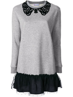 платье-толстовка с оборкой  Red Valentino