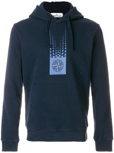 толстовка с принтом логотипа Stone Island