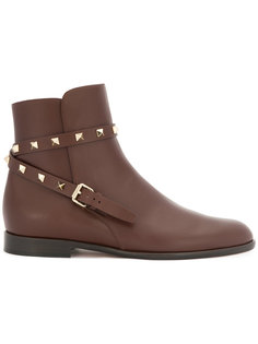 ботинки с ремешками Valentino Garavani Rockstud Valentino