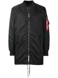 удлиненный куртка-бомбер   Alpha Industries