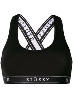 эластичный спортивный бюстгальтер с логотипом  Stussy