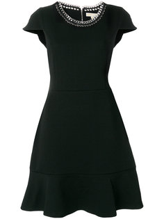 расклешенное платье с цепочной отделкой Michael Michael Kors