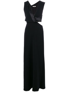 приталенное платье макси  Halston Heritage