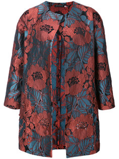 cut out embroidered topper jacket Natori
