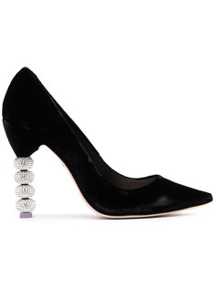 Black Velvet Coco crystal 115 pumps Sophia Webster