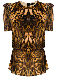 бархатная блузка Udell с леопардовым узором Isabel Marant